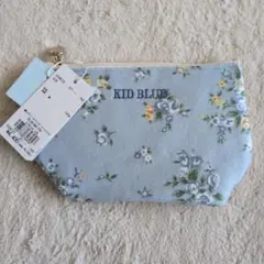 KID BLUE ポーチ 花柄 ブルー 新品タグ付きのサムネイル
