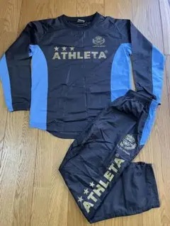 ATHLETA ピステ上下 黒/青 160