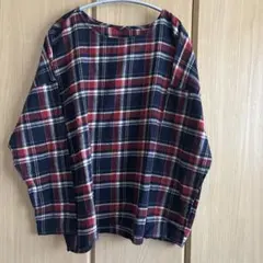 Heart Market オーバーサイズチェック柄長袖シャツ