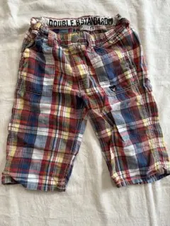 DOUBLE B チェック柄 ハーフパンツ　130cm