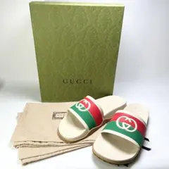 新品未使用】GUCCI インターロッキングGウィメンズサンダル38 - メルカリ