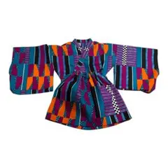 【ハンドメイド】キッズ浴衣 セパレート 80サイズ 海外生地　期間限定値下げ！