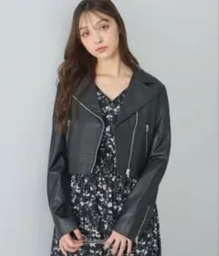 INGNI ブラック ライダースジャケット