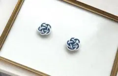 水引アクセサリーピアス・イヤリング　花　カメリア　結婚式　卒業式　披露宴