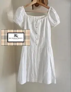 ✨BURBERRY ホワイト ミニワンピース 半袖✨