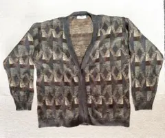 INHERIT ジオメトリック柄カーディガン サイズ M ジャーナルスタンダード