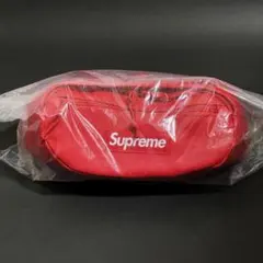 23FW Supreme Leather Waist Bag Red