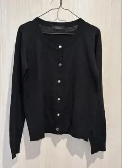 PAGEBOY ブラック ニットカーディガン