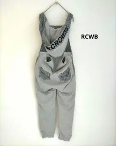 RCWB フード付き ギンガムチェック コンビ オーバーオール サロペット