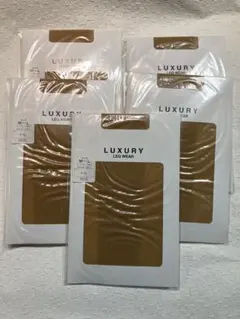 【未使用】LUXURY ベージュ　ストッキング M-Lサイズ 5枚セット