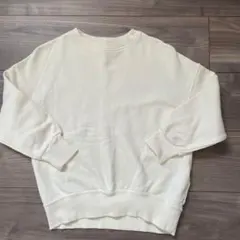 GU ホワイト長袖トレーナー120