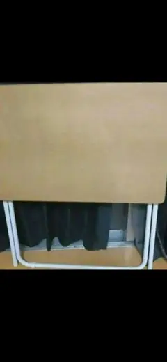 木目調折りたたみ式机 長方形
