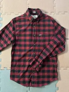 ホリスター 赤黒チェック ネルシャツ サイズXS