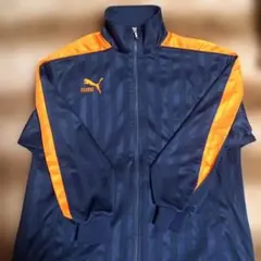 PUMA ネイビー/オレンジ ジャージ