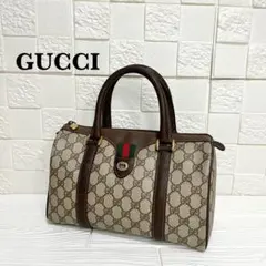 ✨極美品✨☘️GUCCI☘️✨ミニボストンバッグ✨シェリー✨GG柄✨PVCレザー✨のサムネイル