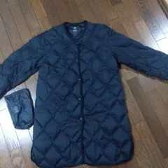 美品　ユニクロ　ウルトラライトダウン　リラックスコート L ブラック　黒　ダウン