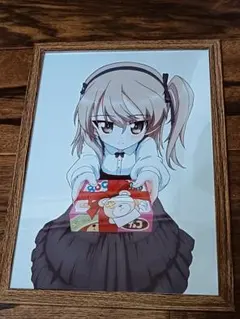 F*o様 額装入りA4サイズイラストポスター：島田愛里寿 ② ガールズ