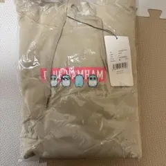 ブルーハムハム　 ベージュ パーカー Mサイズ