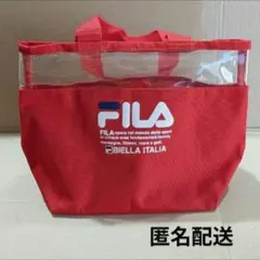 [新品未使用] FILA ミニビニールバック (赤色)のサムネイル