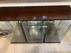 【引取限定バラ売可】不二貿易 コレクションケース フィギュアケース ブラウン3段