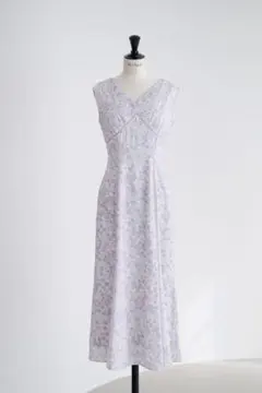 6/30までLace Trimmed Floral Dress nuderose - メルカリ