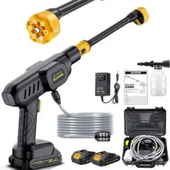 高圧洗浄機 コードレス ポータブル高圧洗浄機 充電式 強力噴射 自吸式 洗車機