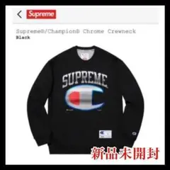 シュプリーム チャンピオン クルーネック クローム ブラック L 新品 未使用