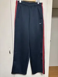 NIKE トラックパンツ 2XL 紺色 赤白ライン オールドモデル ジャージ