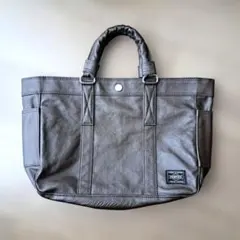 PORTER　フリースタイル　トートバッグ　手提げかばん　無地　茶色