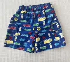 ベビー水着 車柄 ブルー 90