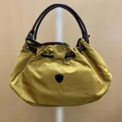 フェリージ　ナイロンハンドバッグ　イエロー　ゴールド　袋付きのサムネイル