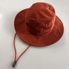 美品　モンベル　キッズフィッシングハット　あごひもストラップ取り外し可能2way