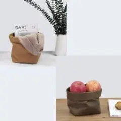 M鉢カバー 植木鉢カバー 物をオシャレに整理 おしゃれ 北欧 布鉢 マスタード