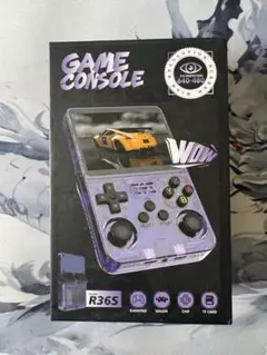 R36S ゲームコンソール パープル