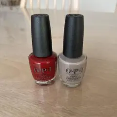 OPI ネイルラッカー レッド グレー 2本セット