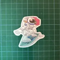 防水ステッカー　ビーチ　ハワイ　サーフィン　宇宙