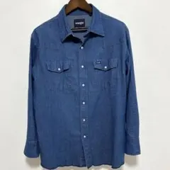 Wrangler 70127MW 카우보이 컷 데님 웨스턴 셔츠 XL