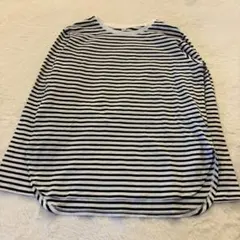 UNIQLO ボーダー長袖Tシャツ Mサイズ 白黒 ロンT