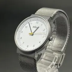 稼動】BRAUN ブラウン BN0031 メッシュ 白文字盤 クォーツ い - メルカリ