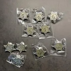 ディズニー　シューティング　バッジ　計10個　4種類