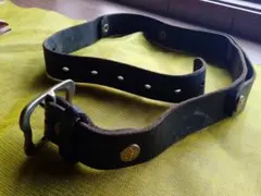 革　レザーベルト バックル付き