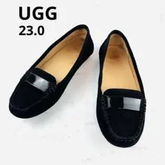 《美品》UGG モカシン ローファー 黒 1020125W エイドリアン