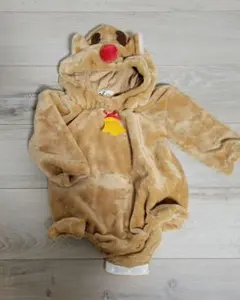 【美品】トナカイロンパース、カバーオール、クリスマス、80