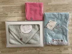 今治　綿雲タオル(タグ付き) フェイスタオル 2枚+1枚ピンク色(小)