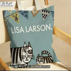 LISA LARSON トートバッグ 猫柄 フラットタイプ
