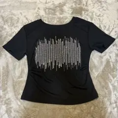 SHEIN 黒トップス　ラメ付き
