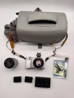 美品】SONY α6000 ホワイト ダブルレンズセット（使用頻度極小