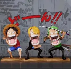 ワンピース ルフィ＆ゾロ＆サンジ 【4日ぶりの飯だ 】フィギュア ガレージキット