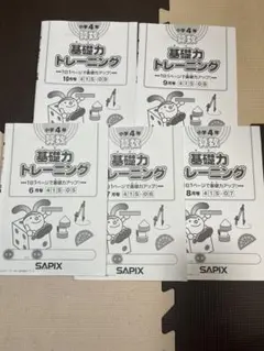 基礎力トレーニング 小学4年生 1年分 SAPIX 小4 サピックス 算数 基礎力トレーニング 【計12回分】 2019
