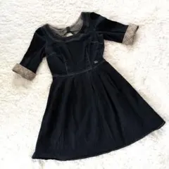 Burberry　バーバリー　ノバチェック　デニムワンピース　38